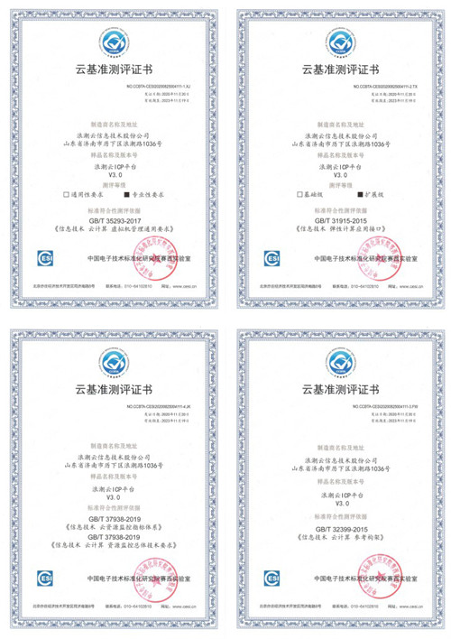 厉害了！浪潮云ICP又拿下这四项权威认证