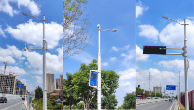 青岛城阳区“阳光合杆”，为城市道路做“减法”