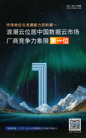 浪潮云位居中国数据云市场第一位