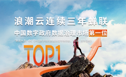 浪潮云连续三年蝉联中国数字政府数据治理市场第一位（浪潮 数据治理）