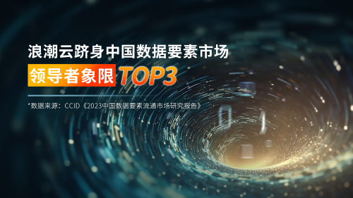 浪潮云跻身中国数据要素市场领导者象限TOP3（浪潮云数据中心集团3个产业单位）